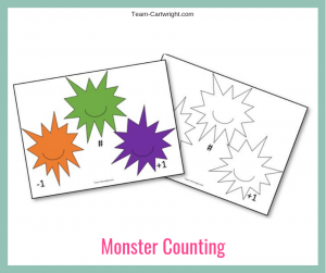 Monster Counting Worksheets