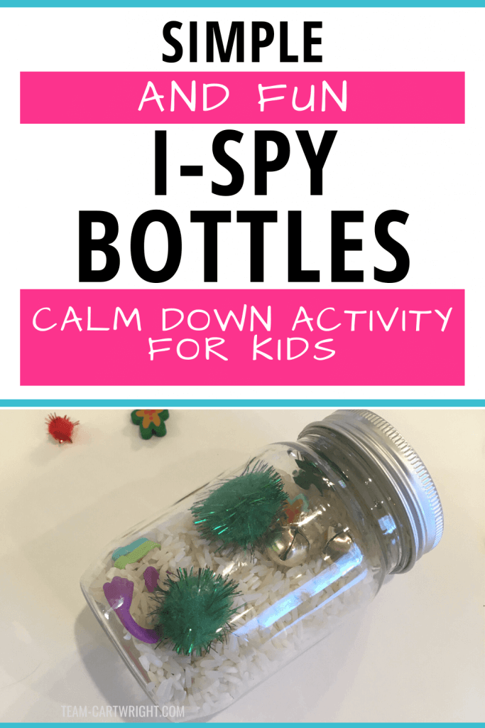 Simple and fun I-Spy Bottles Calm Down Activity for Kids