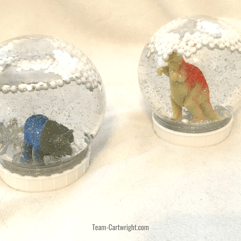 dinosaur snow globes