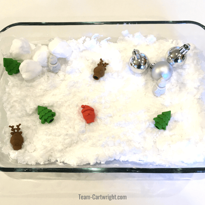 No Mess DIY Winter Sensory Bin - Sew Can Do