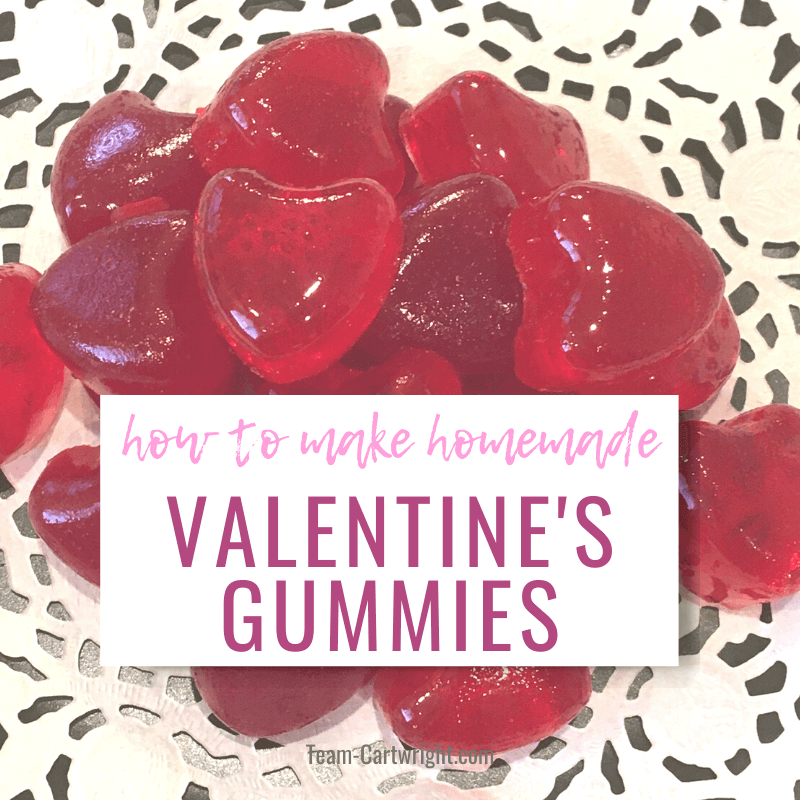how to make homemade Valentines Gummies