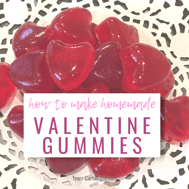 how to make homemade Valentine Gummies