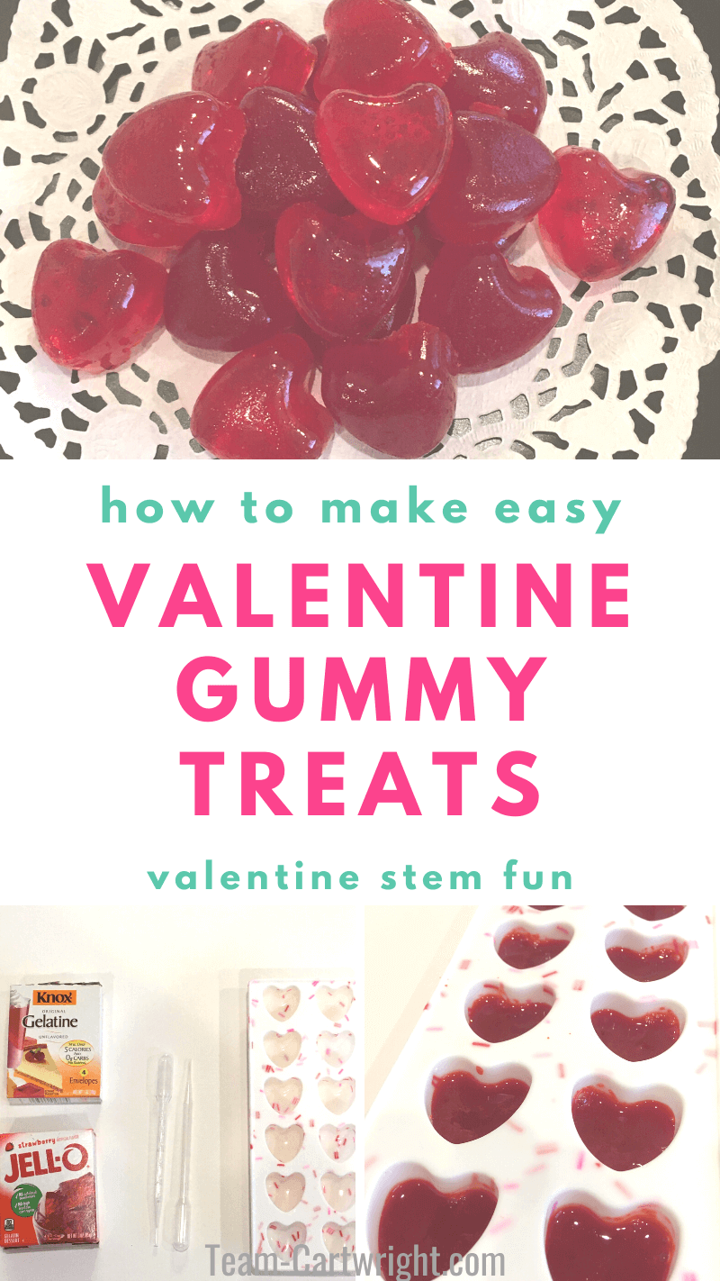 how to make easy Valentine Gummy Treats