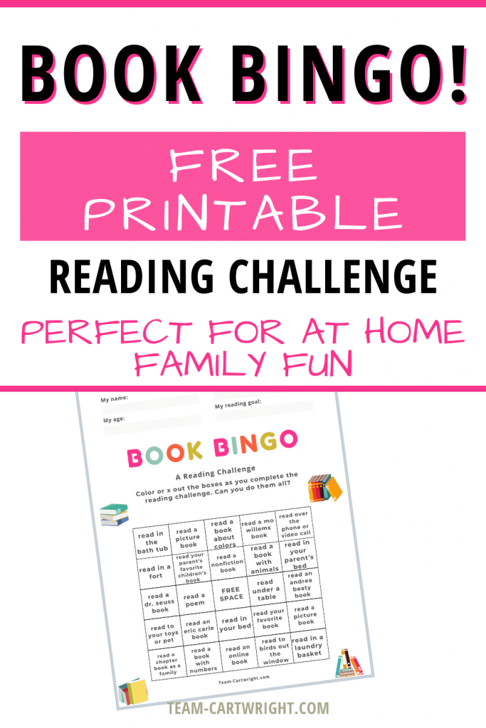 Book Bingo Free Printable Reading Challenge for Kids