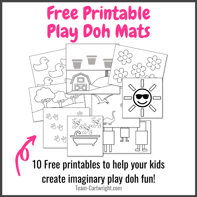 Free Printable Play Doh Mats for Kids