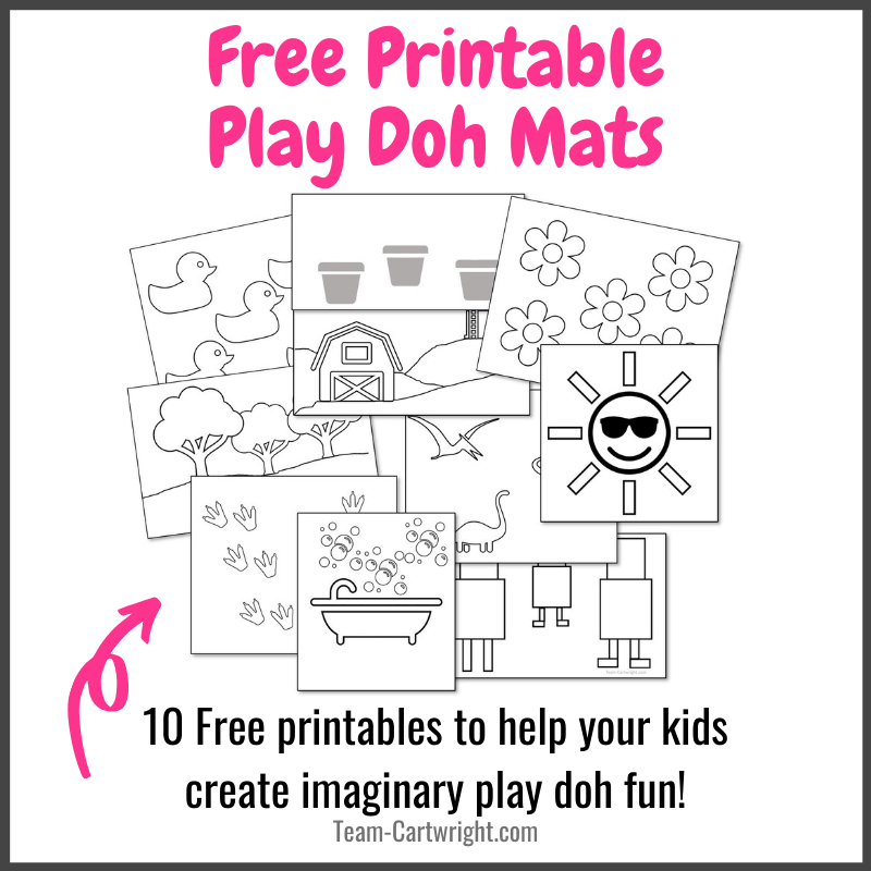 Printable Anatomy Play-Dough Mats