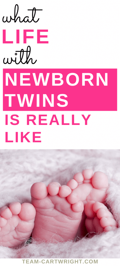 what life with newborn twins is really like with picture of twin baby feet