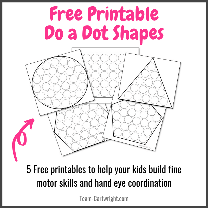 Do a Dot Shape Free Printables for Kids