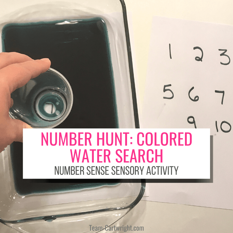 Number Hunt: Colored water search for kids