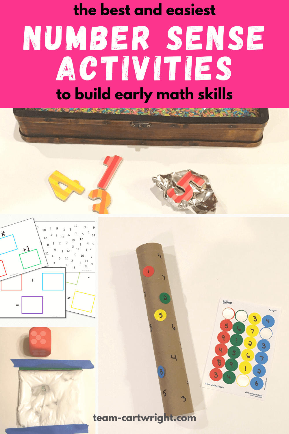 easy and fun number sense activities to build early math skills