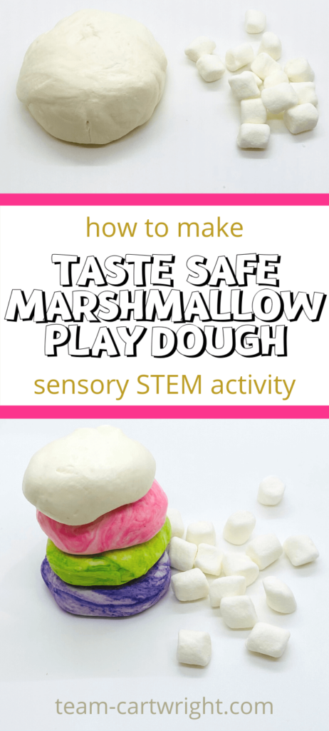 Edible Marshmallow Play Dough (Only 3 Ingredients!) - The Craft-at-Home  Family