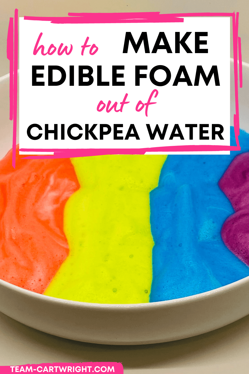 How To Make Chickpea Foam, A Taste Safe Sensory Activity