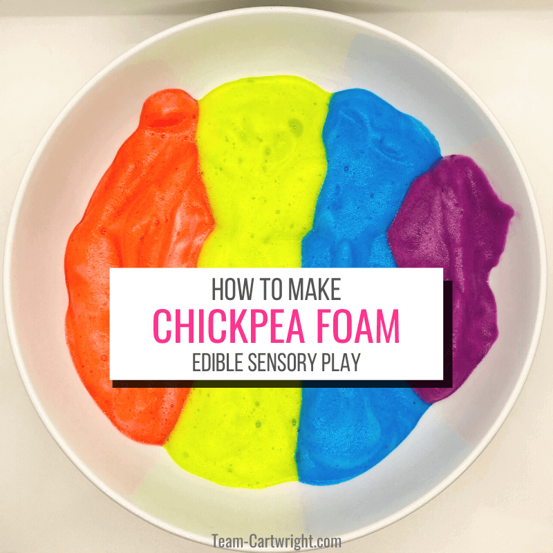 How To Make Chickpea Foam A Taste Safe Sensory Activity