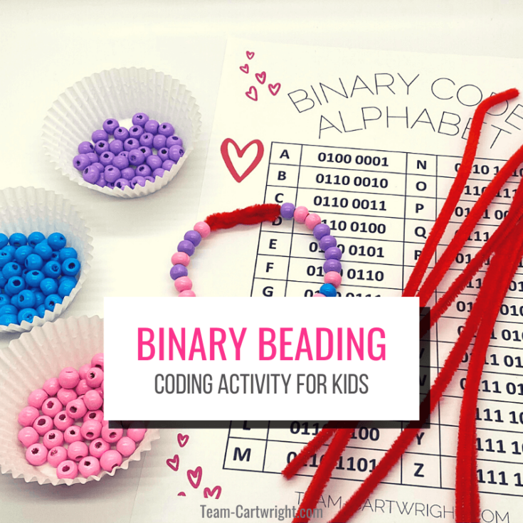 Binary Beading STEM Craft Team Cartwright