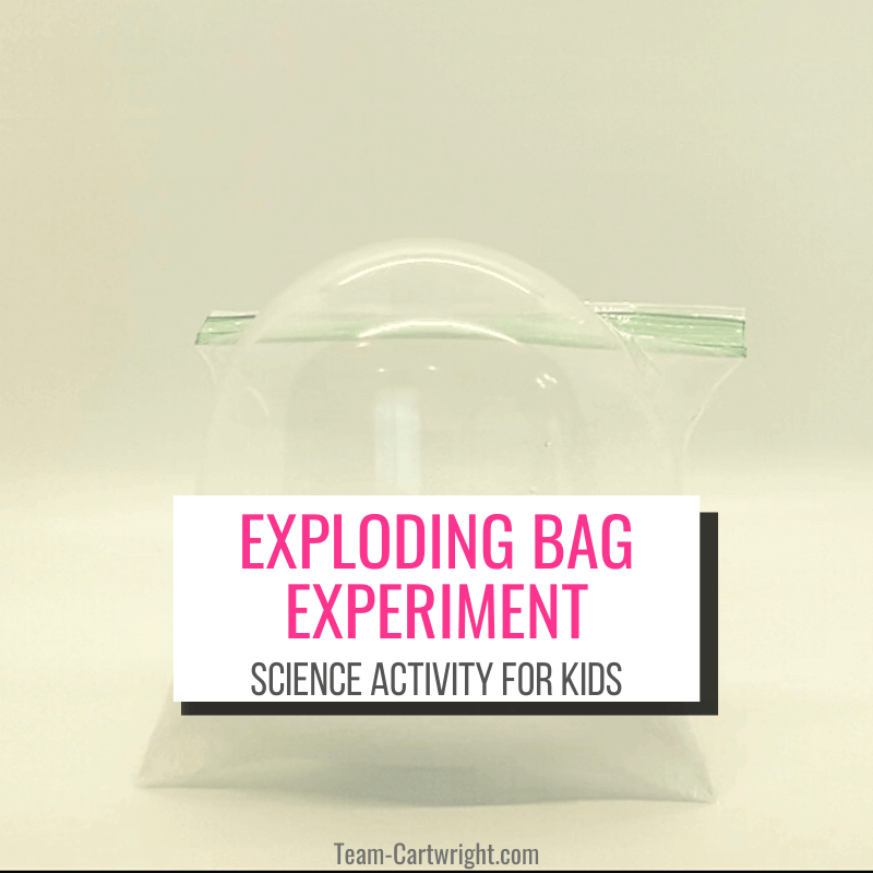 Exploding Bag Experiment for Kids - The Exploding Lunch Bag Experiment